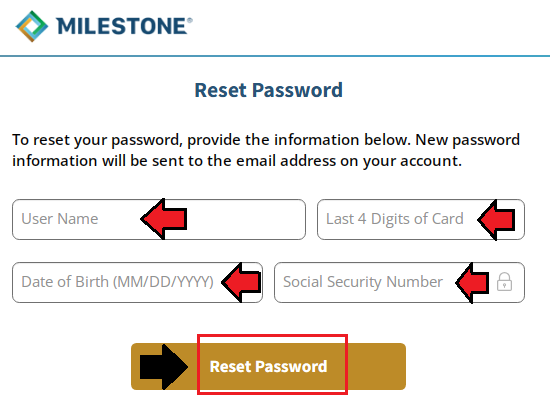 To Reset Your Password